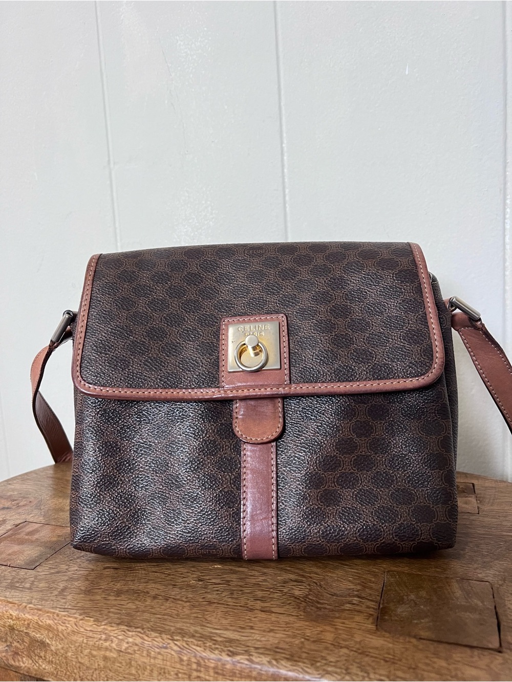 Authentic Céline Macadam Monogram Crossbody Bag !if you know you know!
